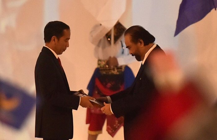 Presiden Joko Widodo dan Ketum Partai Nasdem Surya Paloh