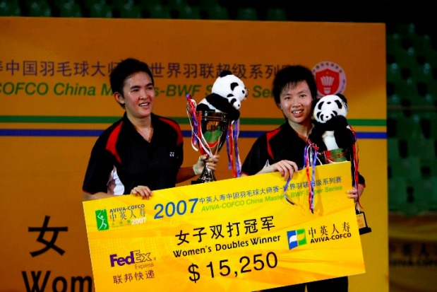 Vita saat bersama Liliyana Natsir