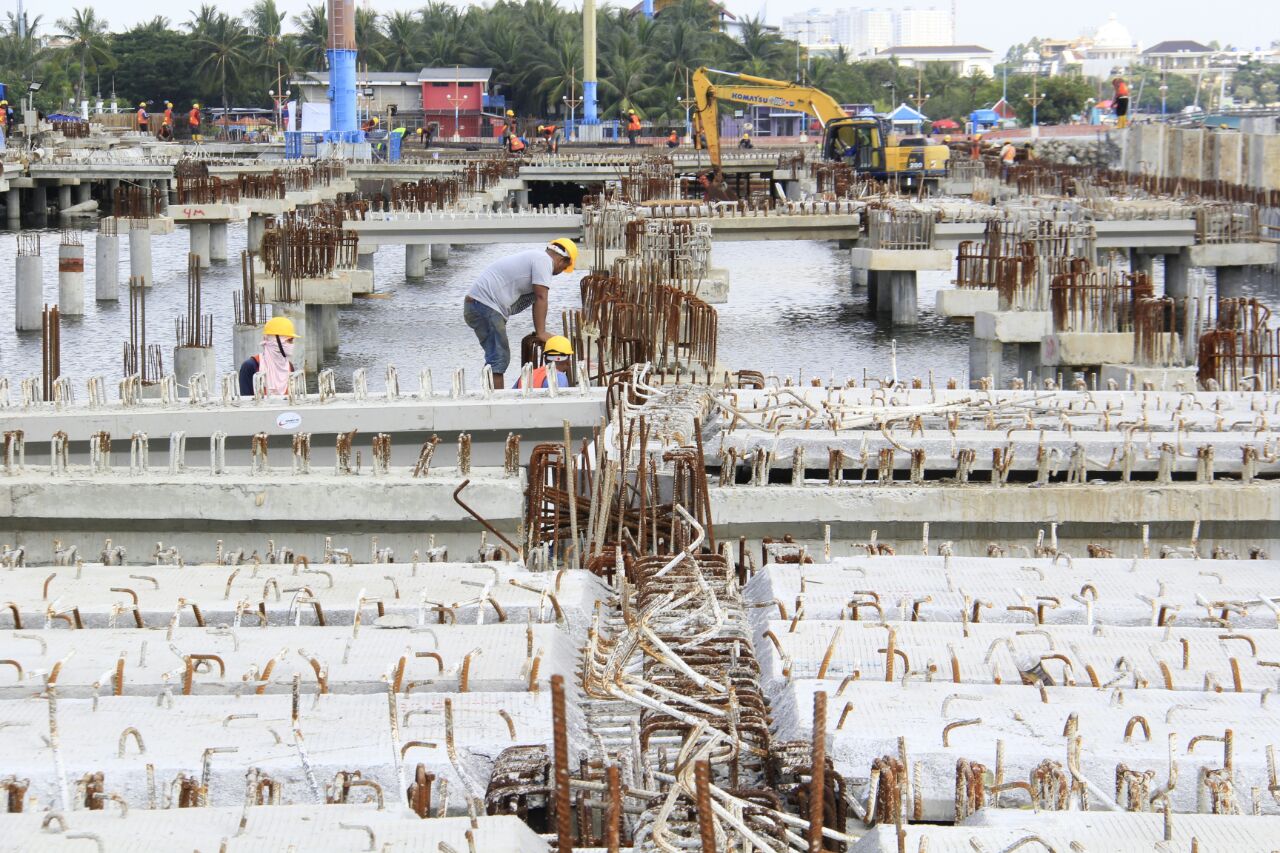 Pembangunan venue layar dan jetski di Ancol, Jakarta