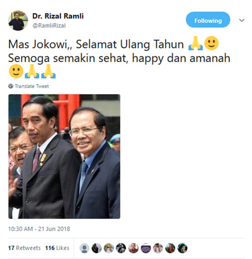 Ucapan Rizal Ramli