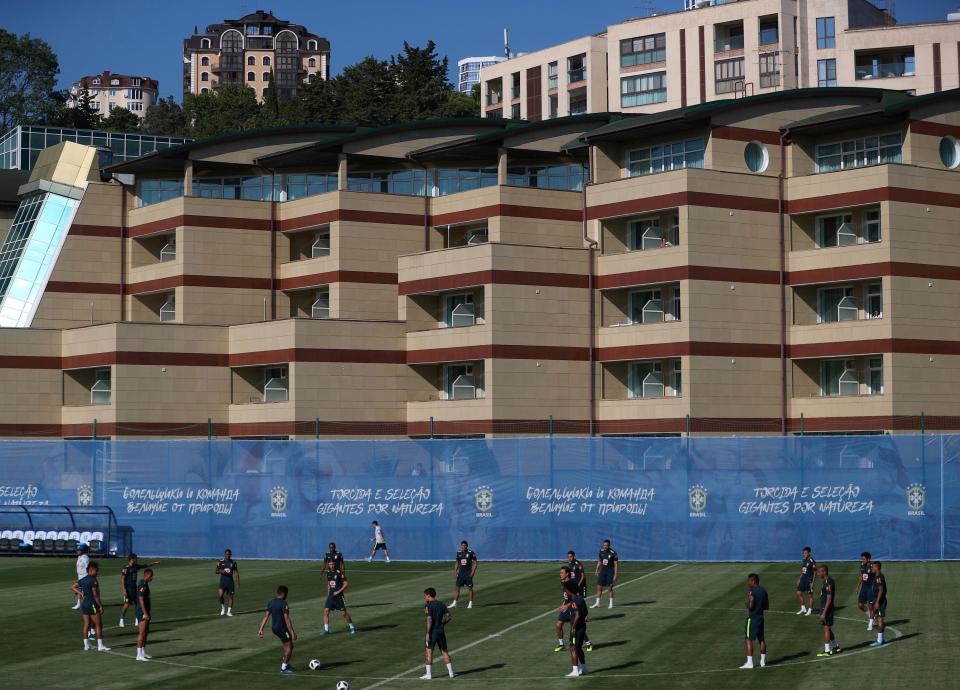 Suasana kamp latihan tim Jerman di Piala Dunia 2018. (Istimewa)