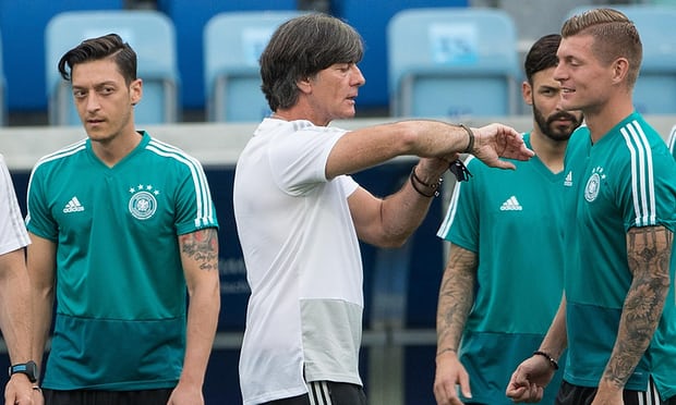 Suasana latihan tim Jerman selepas kalah dari Meksiko. (Istimewa)