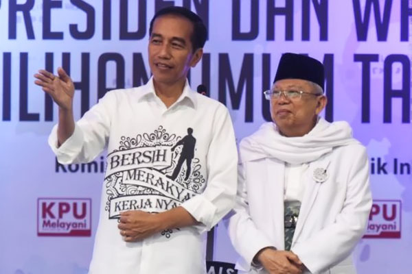Elektabilitas Jokowi-Maruf