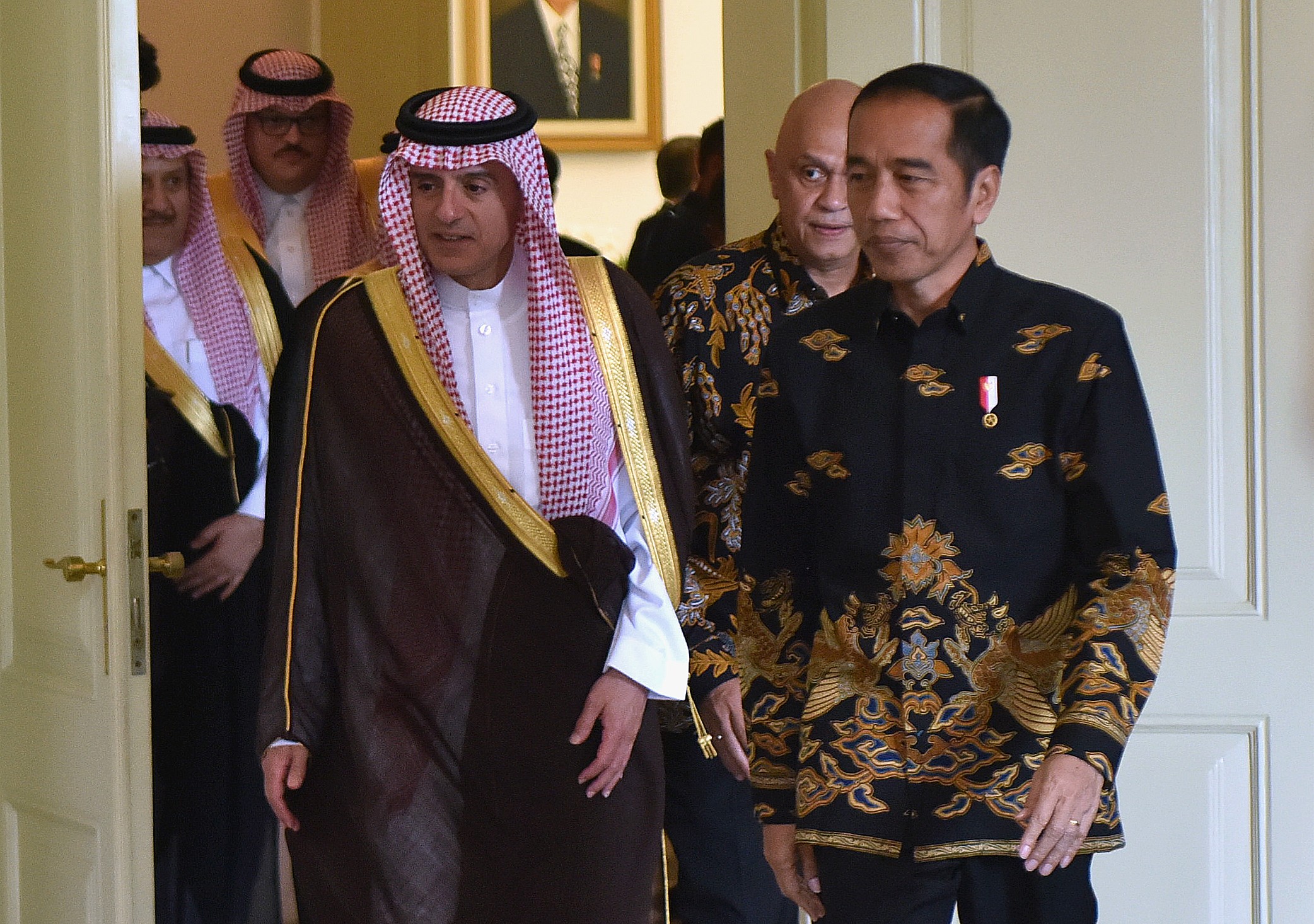 Jokowi Singgung Kasus Khashoggi di depan Menlu Arab